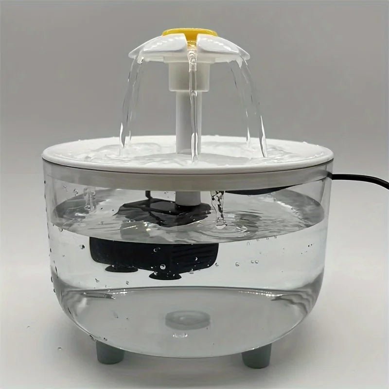 Automatic Pet Fountain Water - 1L USB, Whisper - Quiet and Advanced Filtration System - Meterpet