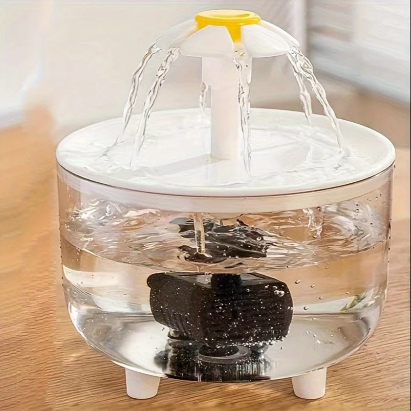 Automatic Pet Fountain Water - 1L USB, Whisper - Quiet and Advanced Filtration System - Meterpet