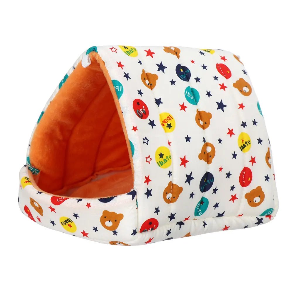 Cute Cartoon Guinea Pig Hutch Mini Cage - Warm and Comfortable - Meterpet