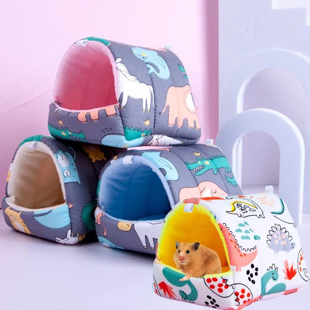 Cute Cartoon Guinea Pig Hutch Mini Cage - Warm and Comfortable - Meterpet