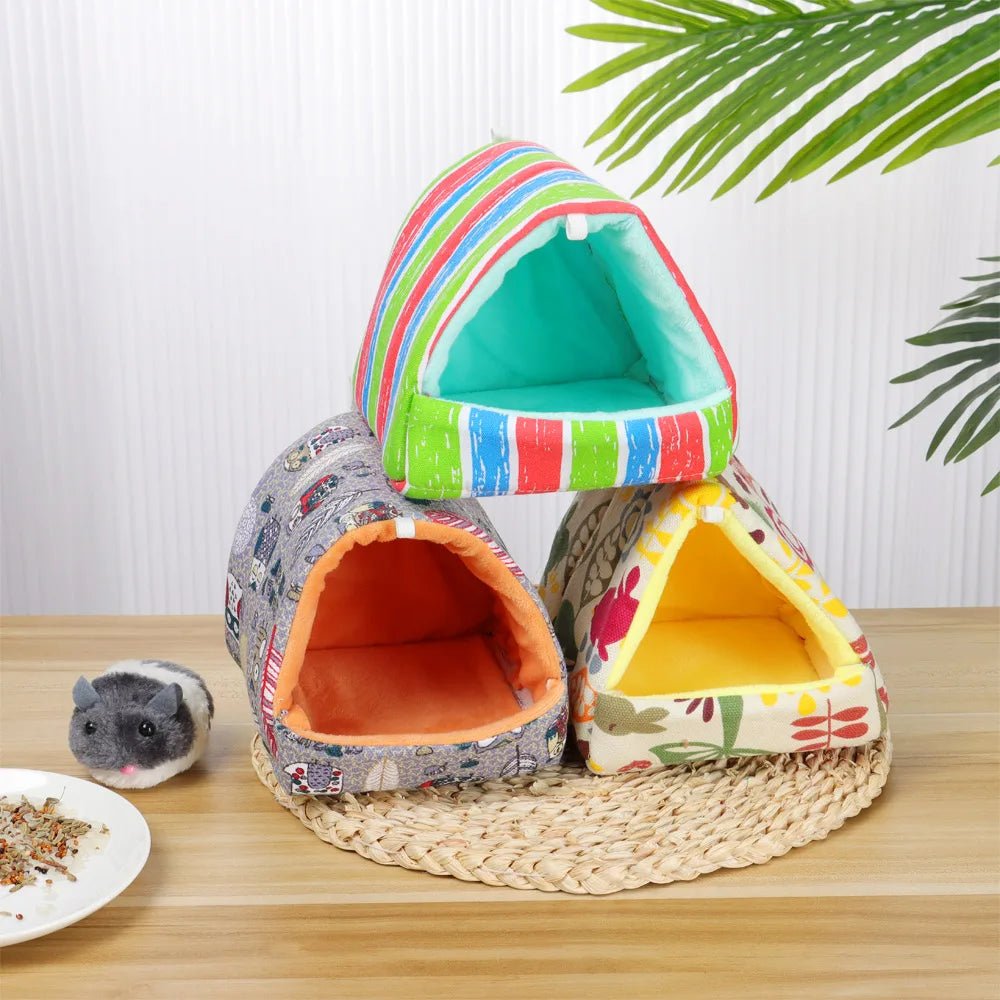 Cute Cartoon Guinea Pig Hutch Mini Cage - Warm and Comfortable - Meterpet