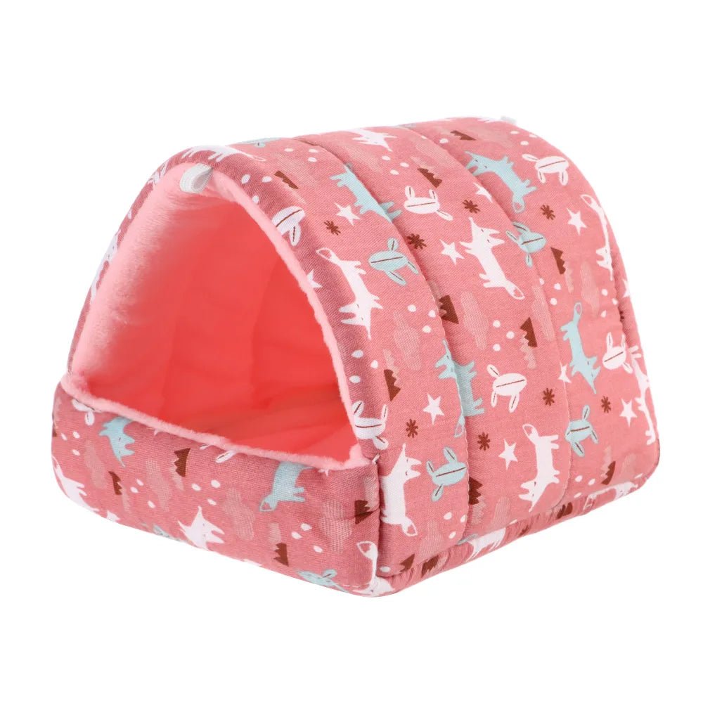 Cute Cartoon Guinea Pig Hutch Mini Cage - Warm and Comfortable - Meterpet