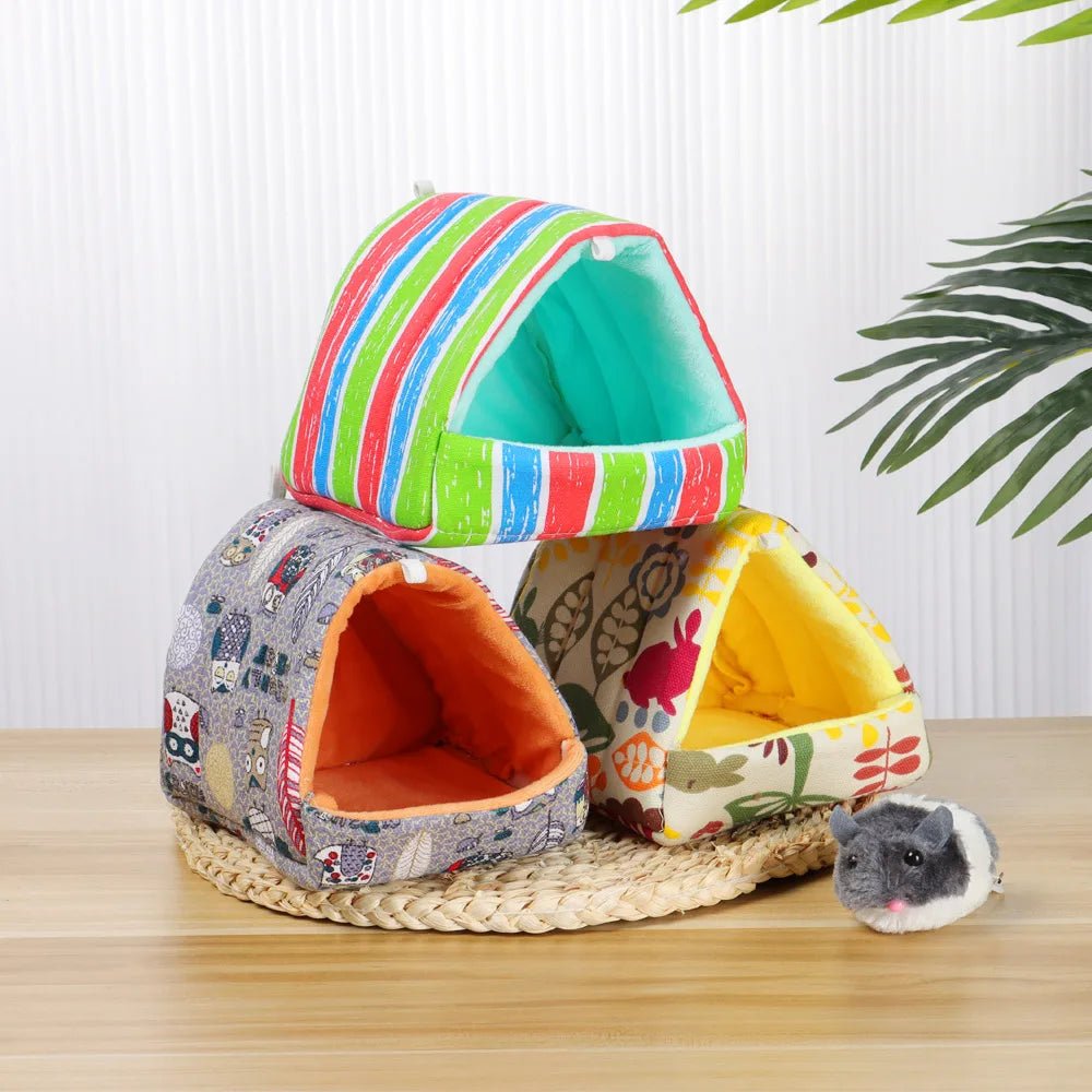 Cute Cartoon Guinea Pig Hutch Mini Cage - Warm and Comfortable - Meterpet