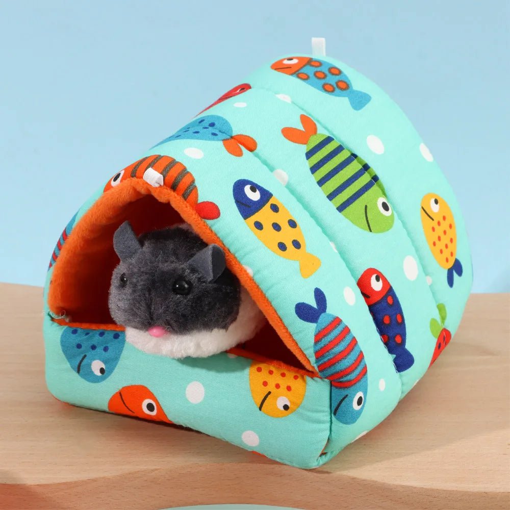 Cute Cartoon Guinea Pig Hutch Mini Cage - Warm and Comfortable - Meterpet