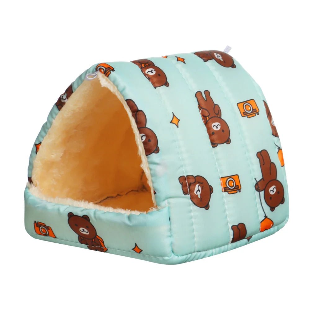 Cute Cartoon Guinea Pig Hutch Mini Cage - Warm and Comfortable - Meterpet