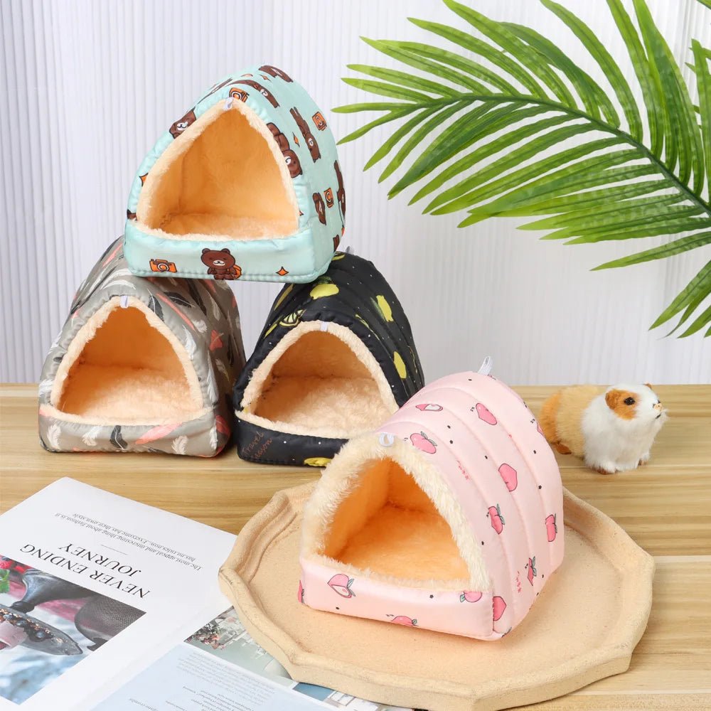 Cute Cartoon Guinea Pig Hutch Mini Cage - Warm and Comfortable - Meterpet