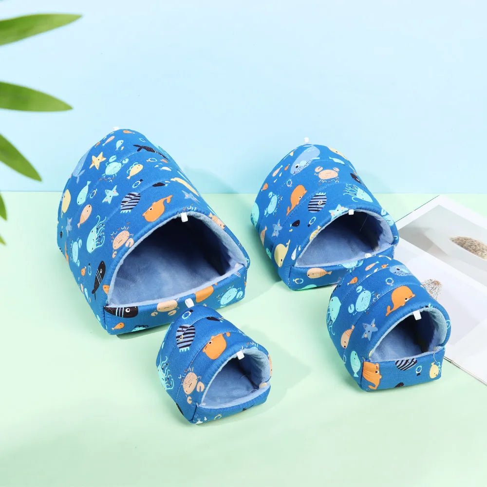 Cute Cartoon Guinea Pig Hutch Mini Cage - Warm and Comfortable - Meterpet