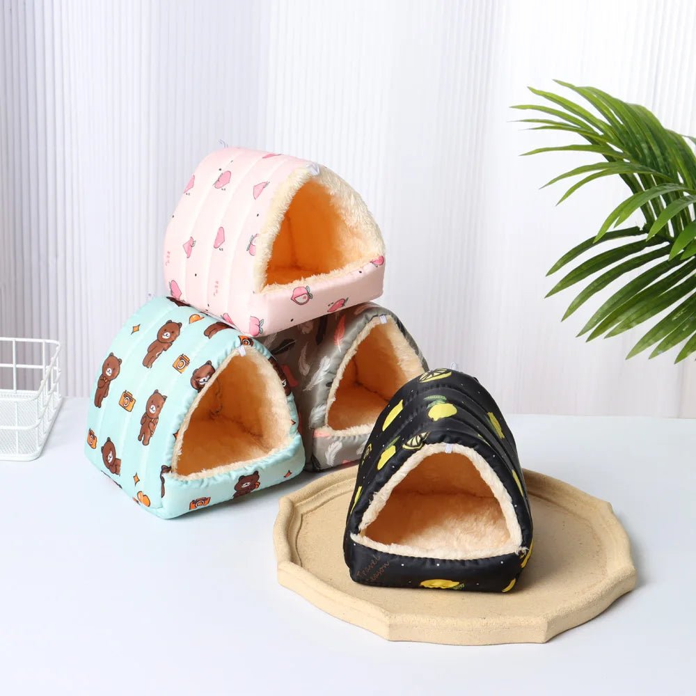 Cute Cartoon Guinea Pig Hutch Mini Cage - Warm and Comfortable - Meterpet