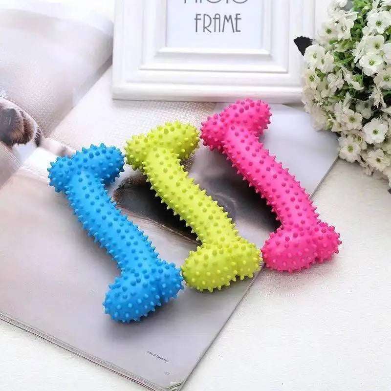Durable Rubber Chew Toy for Small Dogs - Promotes Healthy Teeth and Gums - Meterpet