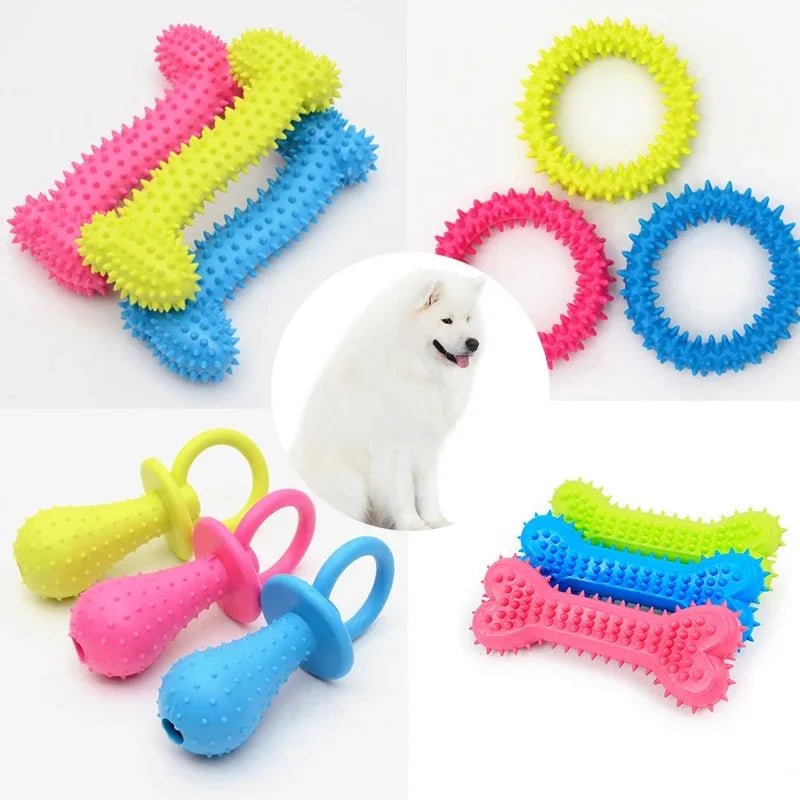 Durable Rubber Chew Toy for Small Dogs - Promotes Healthy Teeth and Gums - Meterpet