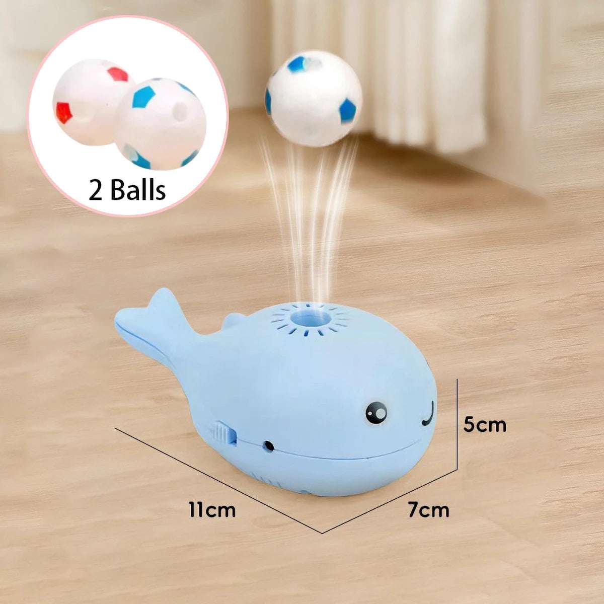 Electric Floating Ball Cat Toy - USB Rechargeable, Interactive Play, Whale - Shaped Design - Meterpet