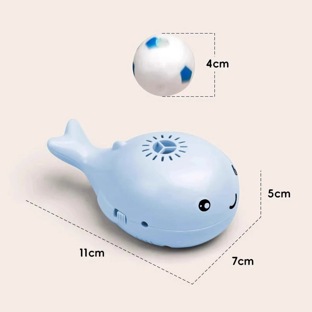 Electric Floating Ball Cat Toy - USB Rechargeable, Interactive Play, Whale - Shaped Design - Meterpet