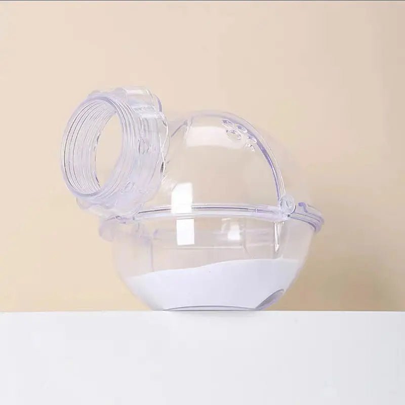 Hamster Bathroom with Cover – Multi - Functional Acrylic Toilet for Sand Bathing & Playtime - Meterpet