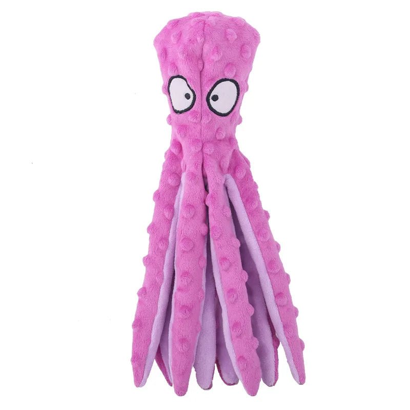 Plush Octopus Dog Toy - Bite - Resistant, Squeaky, and Interactive - Meterpet
