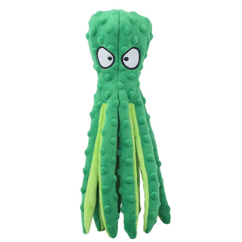 Plush Octopus Dog Toy - Bite - Resistant, Squeaky, and Interactive - Meterpet