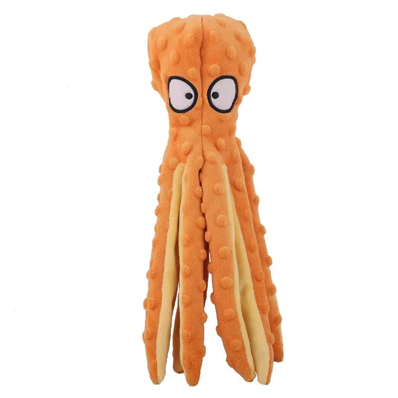 Plush Octopus Dog Toy - Bite - Resistant, Squeaky, and Interactive - Meterpet