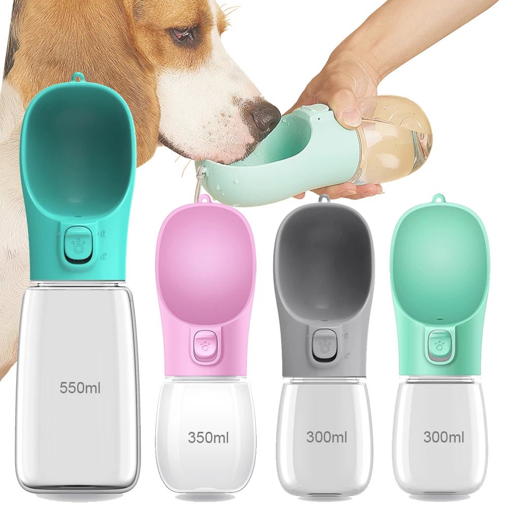 Portable Dog Water Bottle and Food Feeder – 2 - in - 1 Leakproof Hydration Solution - Meterpet