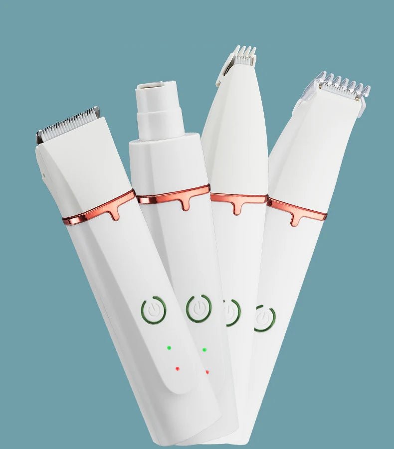 4 - In - 1 Dog Paw Trimmer Set, Precision Blades and Nail Grinder - Meterpet