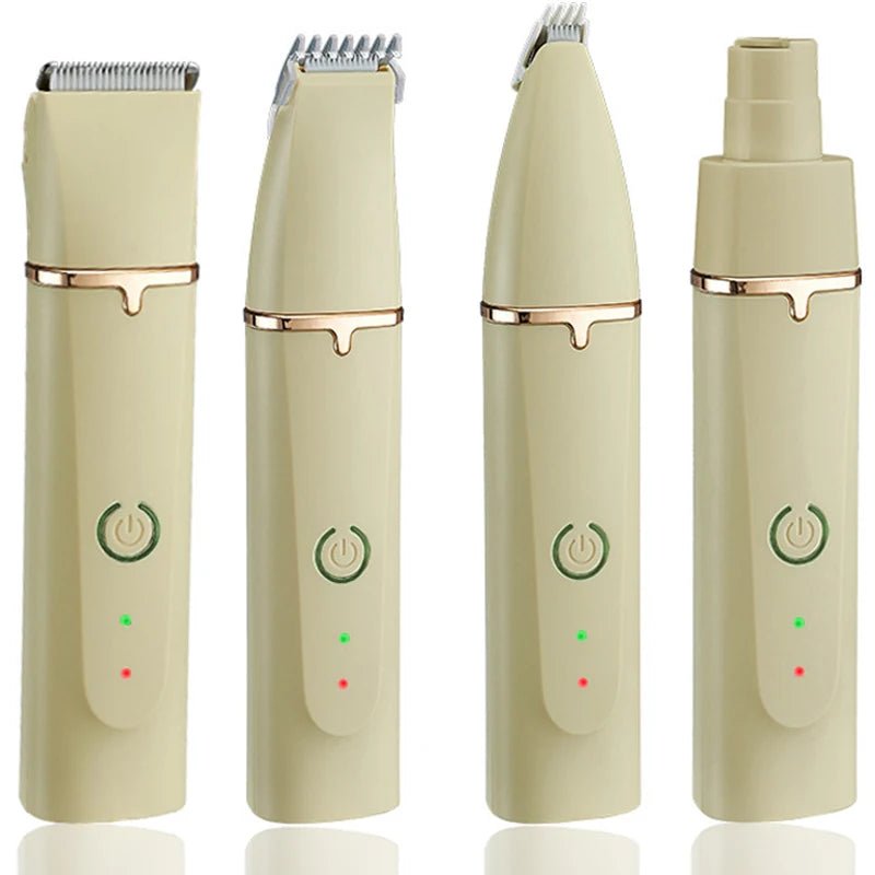 4 - In - 1 Dog Paw Trimmer Set, Precision Blades and Nail Grinder - Meterpet