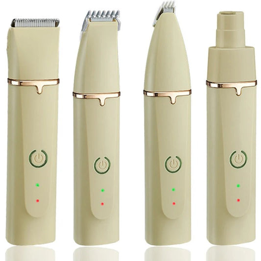 4 - In - 1 Dog Paw Trimmer Set, Precision Blades and Nail Grinder - Meterpet