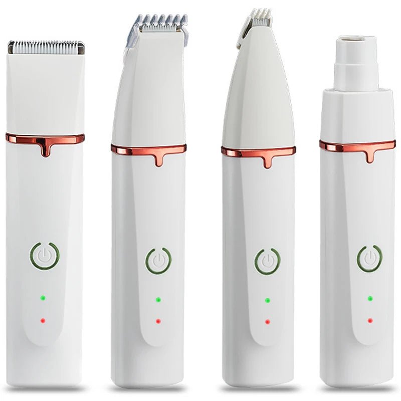 4 - In - 1 Dog Paw Trimmer Set, Precision Blades and Nail Grinder - Meterpet