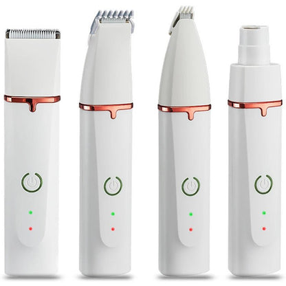 4 - In - 1 Dog Paw Trimmer Set, Precision Blades and Nail Grinder - Meterpet