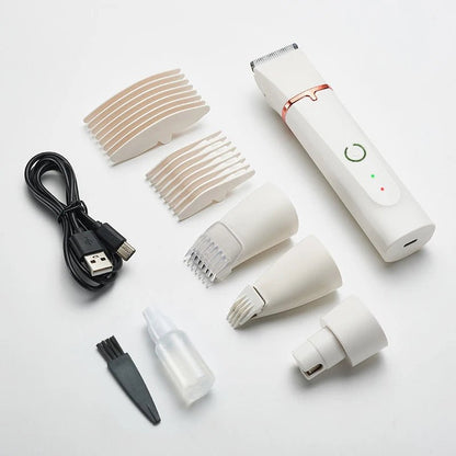 4 - In - 1 Dog Paw Trimmer Set, Precision Blades and Nail Grinder - Meterpet