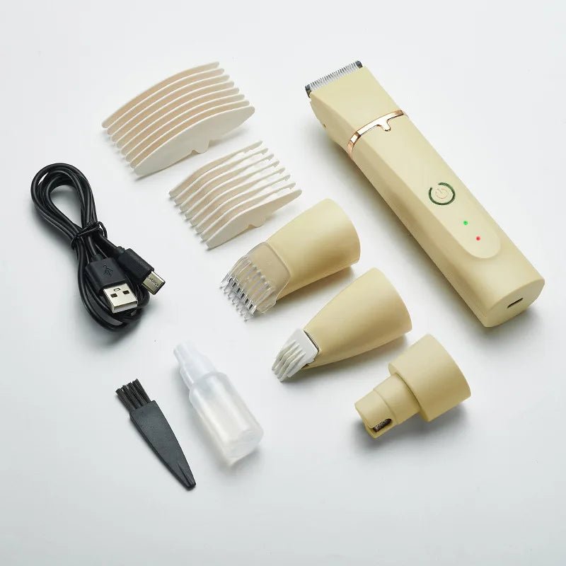 4 - In - 1 Dog Paw Trimmer Set, Precision Blades and Nail Grinder - Meterpet