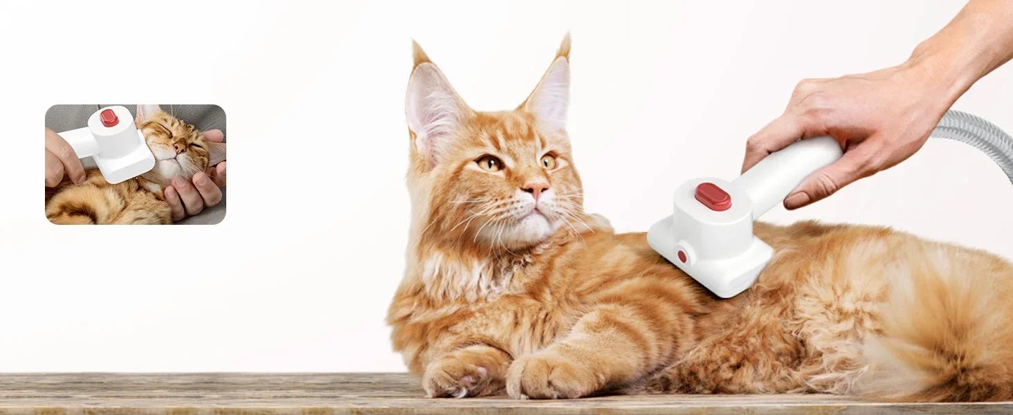 8 In 1 Pet Grooming Vacuum For Dogs - Low Noise Trimmer, Dryer, & Efficient Suction Cleaner - Meterpet