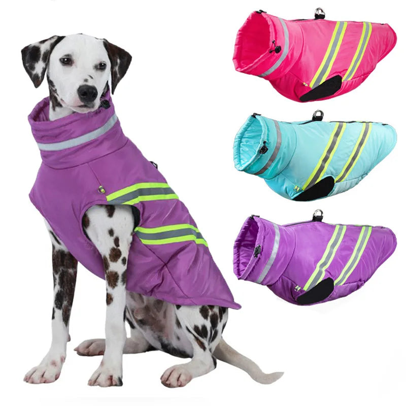 Waterproof Fleece Dog Jacket – Winter Warm Coat for Small to Large Dogs and Cats - Meterpet