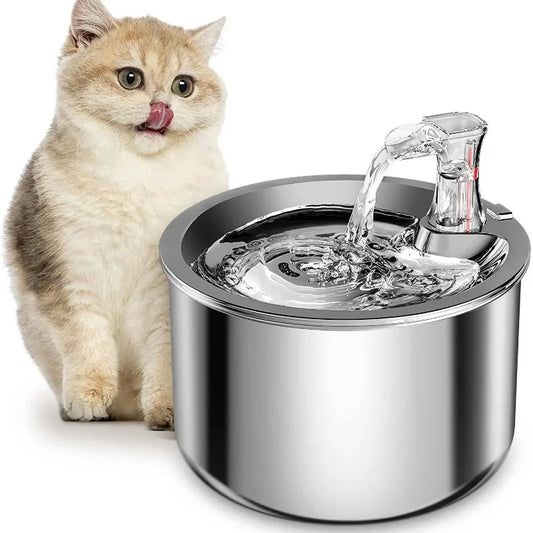 304 Stainless Steel Cat Water Fountain – Smart Hydration for Healthier Pets - Meterpet
