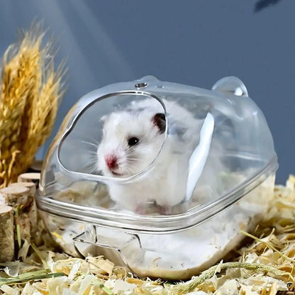 Transparent Hamster Toilet Cage, Sand Bath Box – Clean, Comfortable, and Fun! - Meterpet