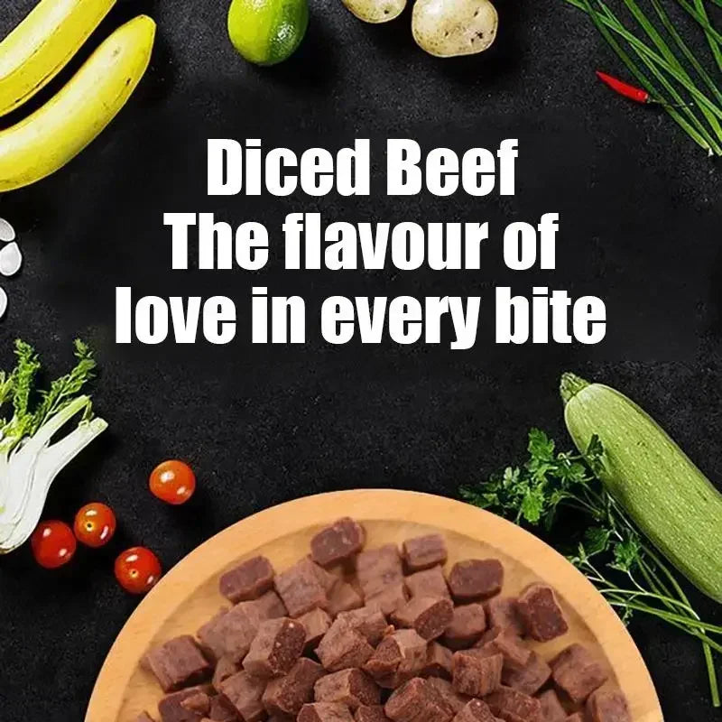 Tasty Beef Particle Dog Snacks – Perfect for Training Everyday Treats - Meterpet