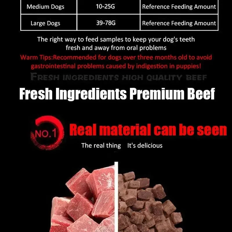 Tasty Beef Particle Dog Snacks – Perfect for Training Everyday Treats - Meterpet