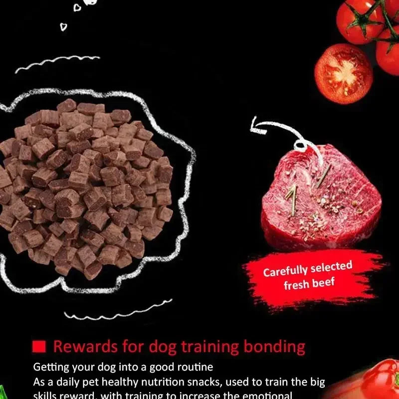 Tasty Beef Particle Dog Snacks – Perfect for Training Everyday Treats - Meterpet