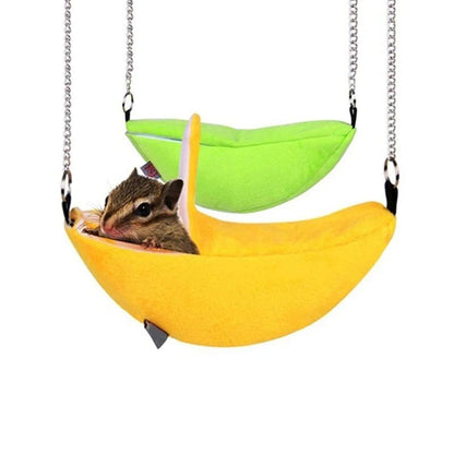 Hamster Cotton Nest Banana Shape House Hammock Bunk Bed - Meterpet