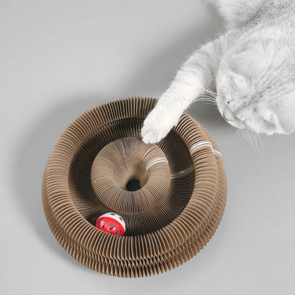 Magic Organ Cat Scratching Board – Interactive Accordion Cat Toy - Meterpet