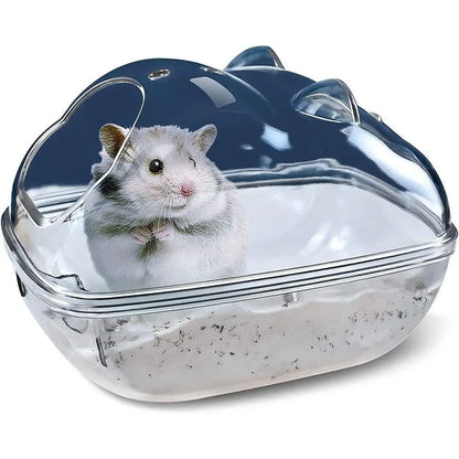 Transparent Hamster Toilet Cage, Sand Bath Box – Clean, Comfortable, and Fun! - Meterpet