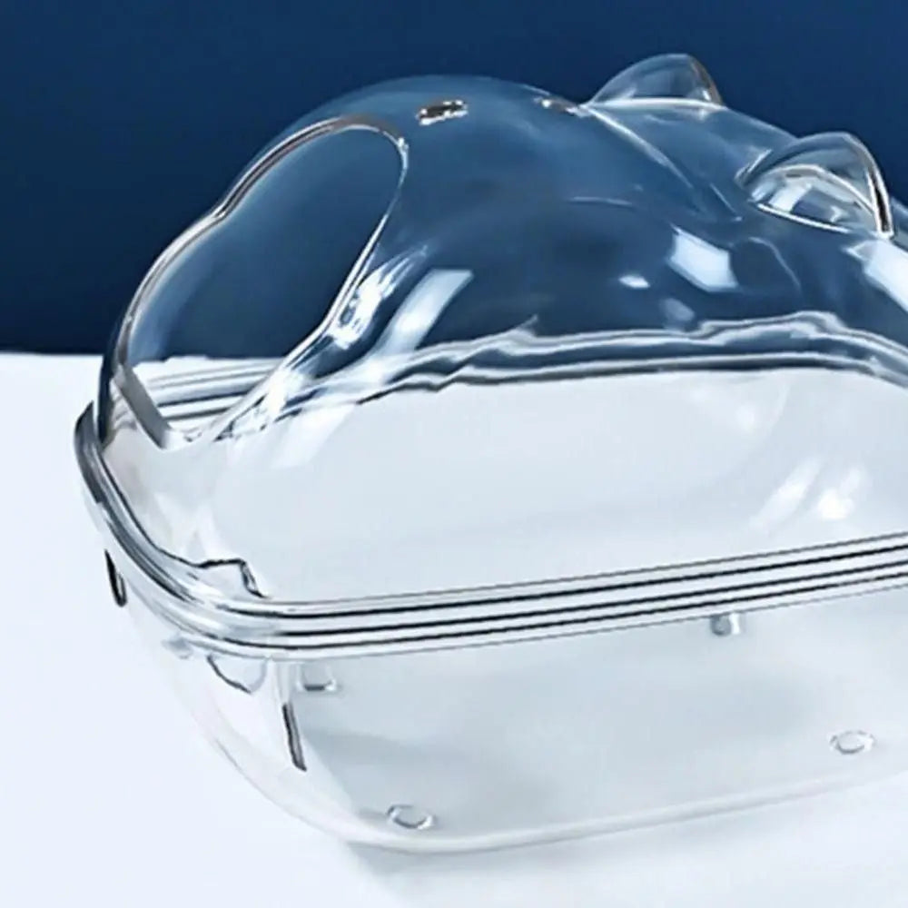 Transparent Hamster Toilet Cage, Sand Bath Box – Clean, Comfortable, and Fun! - Meterpet