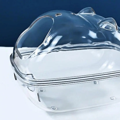 Transparent Hamster Toilet Cage, Sand Bath Box – Clean, Comfortable, and Fun! - Meterpet