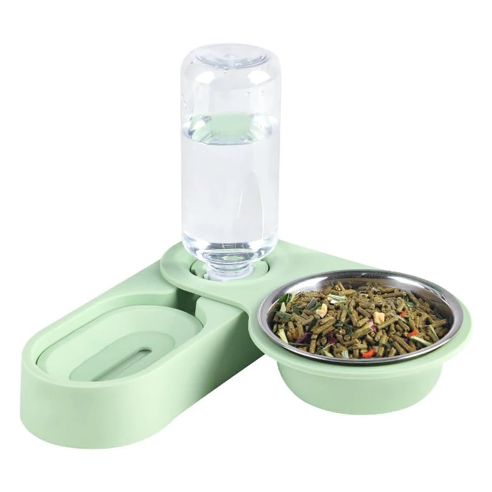 Automatic Rabbit Feeder & Water Dispenser - All - in - One Food Bowl for Small Pets, Easy to Clean - Meterpet