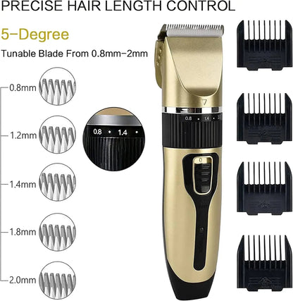 BRIEFNESS 2 - In - 1 Cordless Pet Hair Trimmer - Sharp Blades, Ultra - Quiet and Rechargeable Grooming Tool - Meterpet