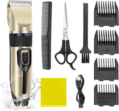 BRIEFNESS 2 - In - 1 Cordless Pet Hair Trimmer - Sharp Blades, Ultra - Quiet and Rechargeable Grooming Tool - Meterpet