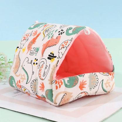 Cute Cartoon Guinea Pig Hutch Mini Cage - Warm and Comfortable - Meterpet