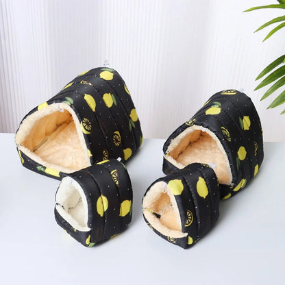 Cute Cartoon Guinea Pig Hutch Mini Cage - Warm and Comfortable - Meterpet