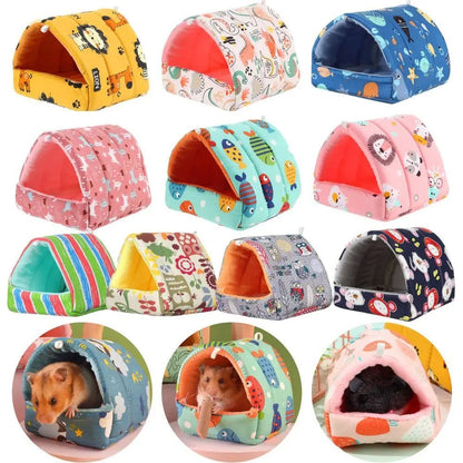 Cute Cartoon Guinea Pig Hutch Mini Cage - Warm and Comfortable - Meterpet