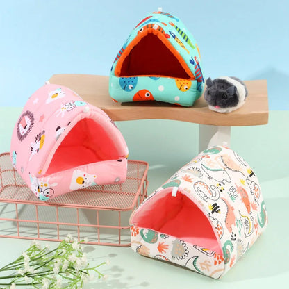 Cute Cartoon Guinea Pig Hutch Mini Cage - Warm and Comfortable - Meterpet