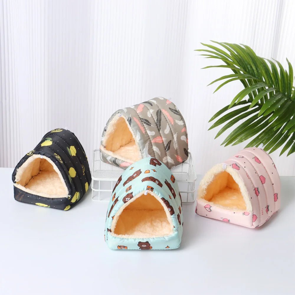 Cute Cartoon Guinea Pig Hutch Mini Cage - Warm and Comfortable - Meterpet