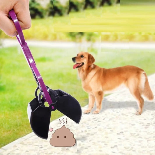 Dog Pooper Scooper - Effortless Pet Waste Cleanup, Long Handle, Portable - Meterpet