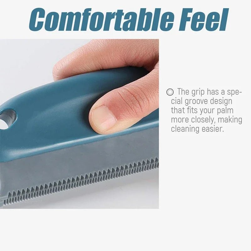 Eco - Friendly 2 - in - 1 Pet Hair Remover Brush for All Fabrics - Portable Lint and Dust Cleaner - Meterpet